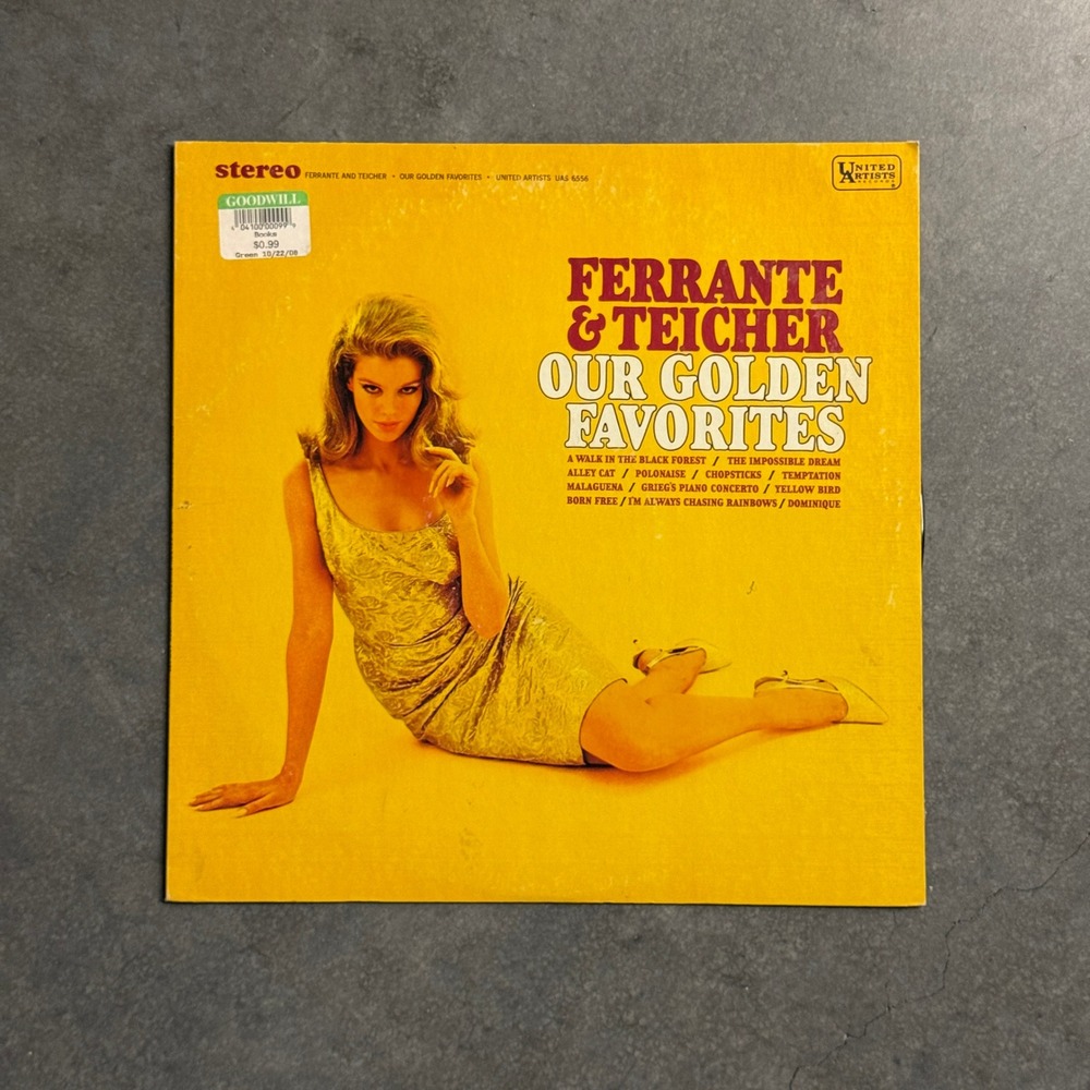 Ferrante & Teicher Our Golden Favorites Vinyl LP United Artists UAS 6556 Stereo